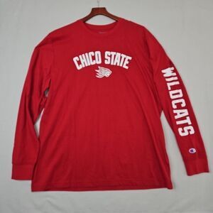 Champion Cal State University Chico State Wildcats CSU Long Sleeve Shirt ‎ XXL